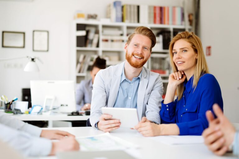 business people working in office UG93BVM