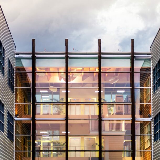 unique modern office building B2NLTRV