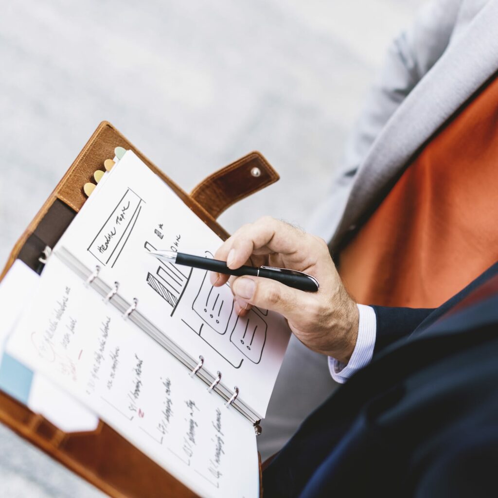 business people discussion planning growth PQHBKDT